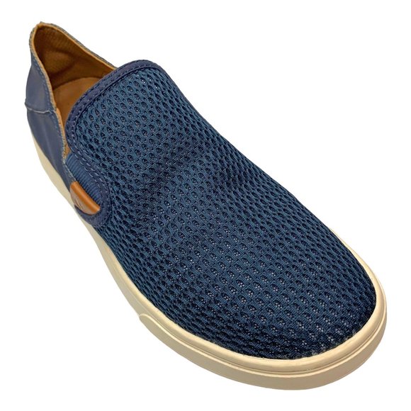 OLUKAI Pehuea 20271 Navy Blue Mesh Slip On Sneakers - Picture 2 of 14